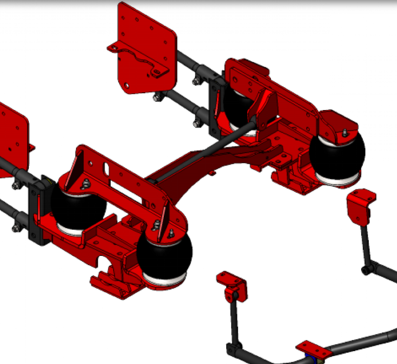 Ford F250 / F350 4 Bag Air Suspension System